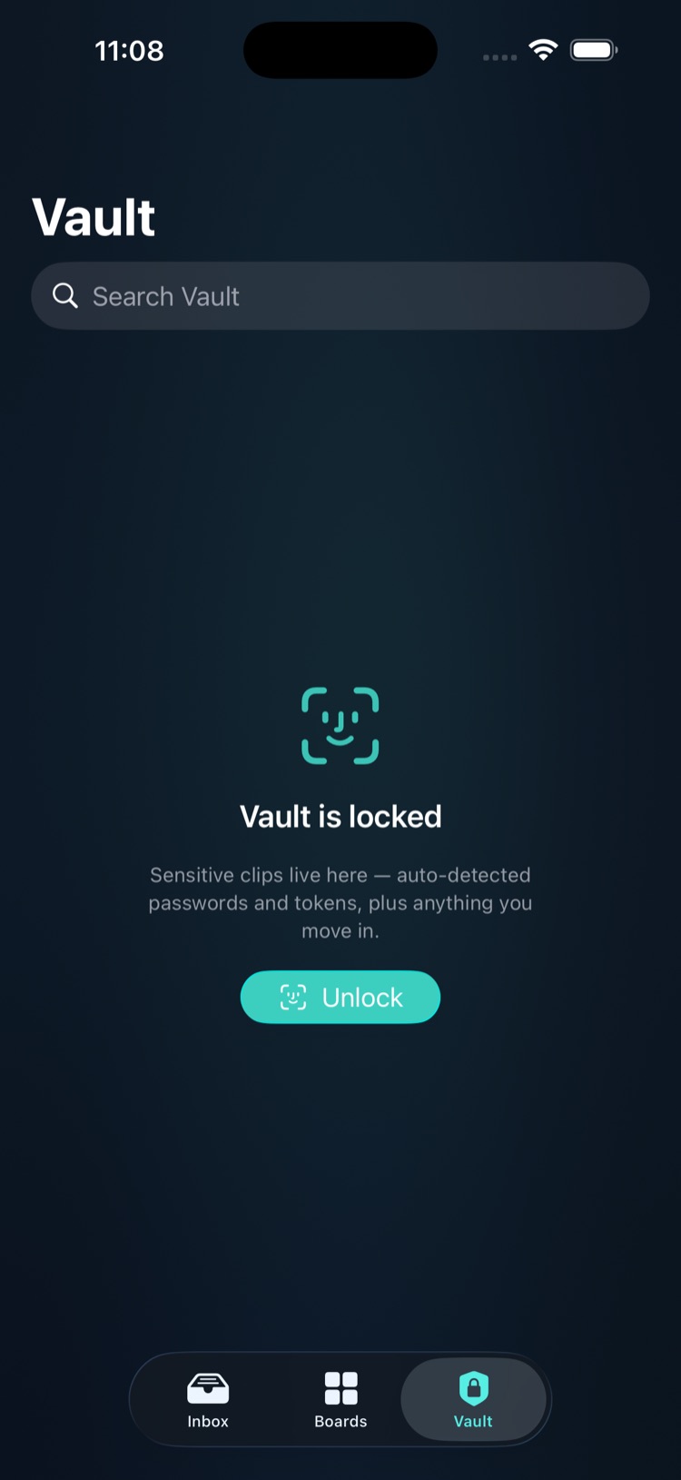 The Face ID-locked Vault
